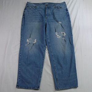 A.N.A. 20W Highest Rise‎ 90s Loose Medium Wash Stretch Denim Womens Jeans